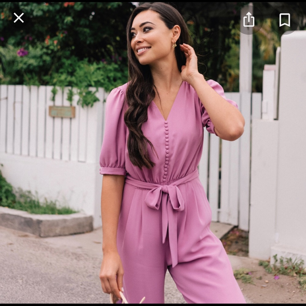 Gal Meets Glam Gabriella Jumpsuit Sz 2